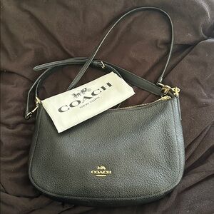 Coach Chelsea Black Pebble Leather Bag